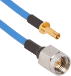 SMPM (Size 12) D38999 Pin Contact to SMA Male 6" Cable Assembly for .085 Cable, 7093-0174