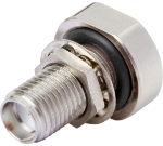 SMA Female Bulkhead (EMI Gasket) Connector for .085 Cable, 2921-61670